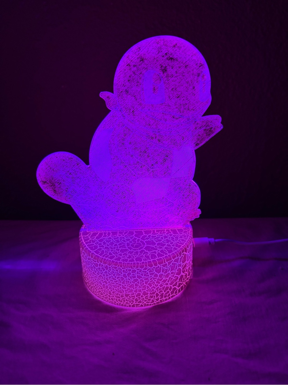 3D Illusion LED Night Light - Red